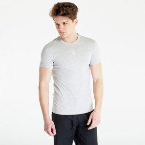 CALVIN KLEIN JEANS Micro Monologo Tee S/S Knit Top Light Grey Heather