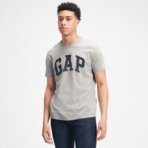 GAP V-Basic Logo Tee Light Heather Grey