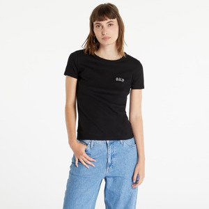 GAP V-Ss Rib Baby Tee True Black