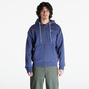 Nike Solo Swoosh Men's Full-Zip Hoodie Thunder Blue/ White