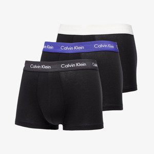 Boxerky Calvin Klein Cotton Stretch Classic Fit Low Rise Trunk Black/ Off White/ Black/ Purple S