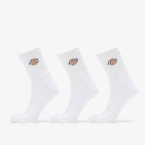 Ponožky Dickies Valley Grove Socks 3-Pack White 39-42