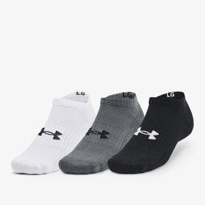 Under Armour Core No Show Socks 3-Pack Black