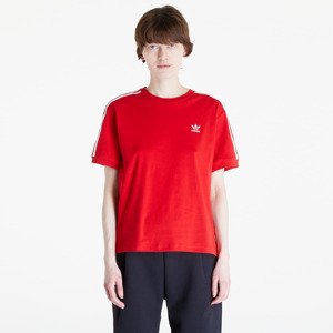 adidas 3 Stripe Tee Better Scarlet