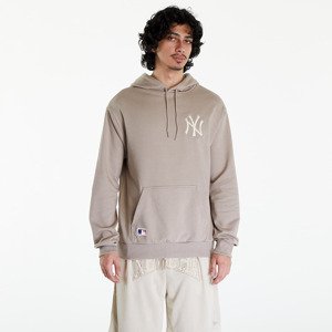 New Era MLB League Essentials OS Hoody New York Yankees UNISEX Ash Brown/ Off White