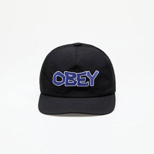 OBEY Offline 5 Panel Snapback Black