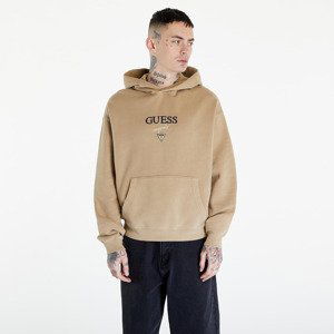 GUESS Go Baker Logo UNISEX Hoodie Tavertine Sand Multi