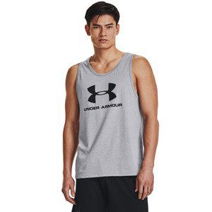 Under Armour Sportstyle Logo Tank Steel Light Heather