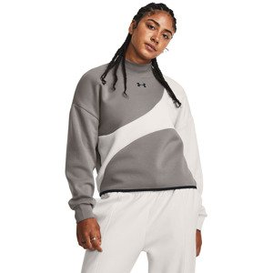 Under Armour Unstoppable Flc Crop Crew Pewter