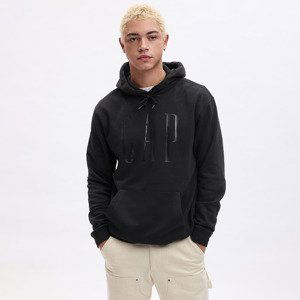 GAP Shine Logo Hoodie True Black