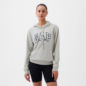 GAP Pullover Logo Hoodie Light Heather Grey B08