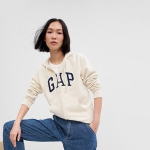 GAP Fullzip Logo Hoodie Oatmeal Heather