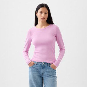 GAP Longsleeve Crewneck Modal Top Sugar Pink