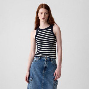 GAP Modal Rib Halter Navy White Stripe