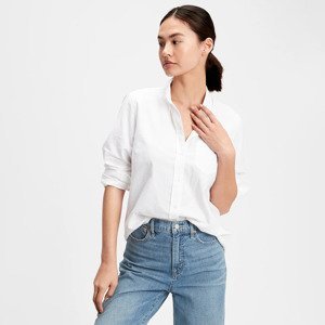 GAP Fitted Oxford Shirt Optic White