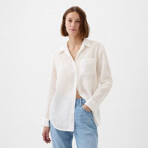 GAP Linen Boyfriend Shirt New Off White