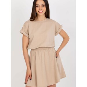 Šaty Rue Paris model 182695 Beige S