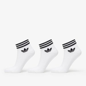 Ponožky adidas Trefoil Ankle Socks 3-Pack White/ Black 43-46