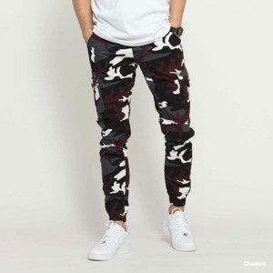 Urban Classics Camo Cargo Jogging Pants 2.0 Camo Burgundy