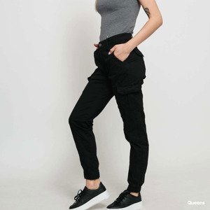 Urban Classics Ladies High Waist Cargo Pants Black