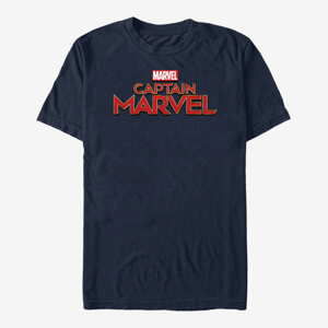 Queens Captain Marvel: Movie - Captain Marvel Film Logo Unisex T-Shirt Navy Blue