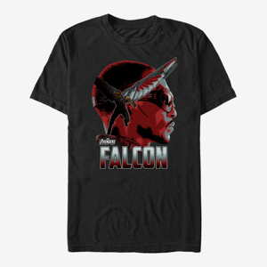 Queens Marvel Avengers: Infinity War - Falcon Sil Unisex T-Shirt Black