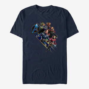 Queens Marvel Avengers Endgame - Angled Shot Unisex T-Shirt Navy Blue