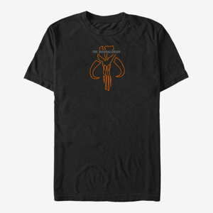 Queens Star Wars: The Mandalorian - Mandalorian Sigil Unisex T-Shirt Black