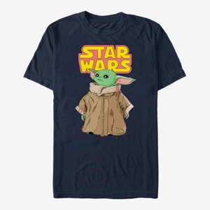 Queens Star Wars: The Mandalorian - Logo Child Gaze Unisex T-Shirt Navy Blue