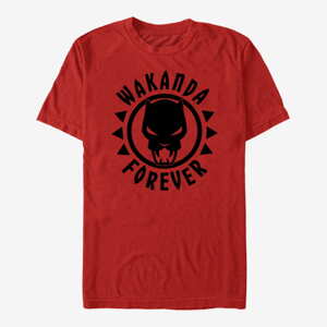 Queens Marvel Avengers Classic - Panther Logo Unisex T-Shirt Red