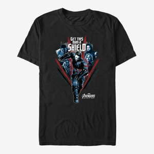 Queens Marvel Avengers: Infinity War - Shield Mang Unisex T-Shirt Black