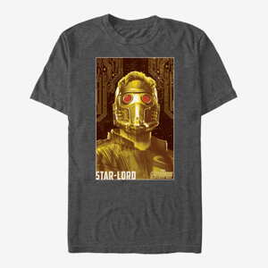 Queens Marvel Avengers: Infinity War - Star Lord Frame Unisex T-Shirt Dark Heather Grey