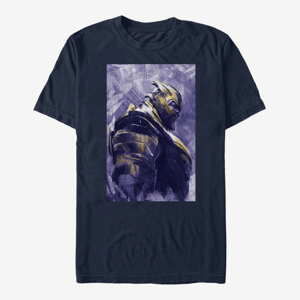 Queens Marvel Avengers Endgame - Thanos Painted Unisex T-Shirt Navy Blue