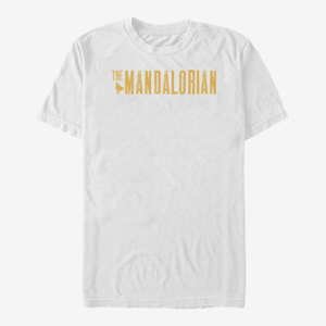 Queens Star Wars: The Mandalorian - Mandalorian Simplistic Logo Unisex T-Shirt White