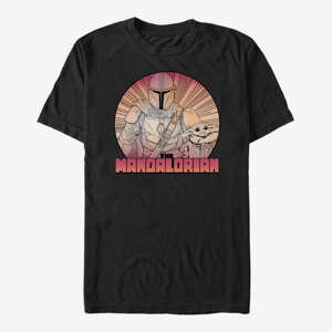 Queens Star Wars: The Mandalorian - Inside the Lines Unisex T-Shirt Black