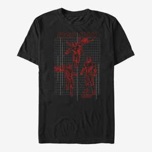 Queens Marvel Avengers: Infinity War - Iron Man Schematic Unisex T-Shirt Black