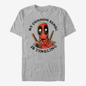 Queens Marvel Deadpool - Tingling Unisex T-Shirt Heather Grey