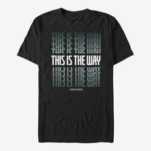Queens Star Wars: The Mandalorian - Stacked Way Unisex T-Shirt Black