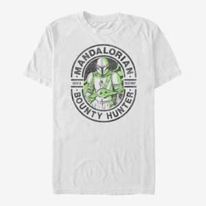 Queens Star Wars: The Mandalorian - Bounty Stamp Unisex T-Shirt White