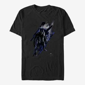 Queens Marvel Black Panther: Movie - Panther Standing Unisex T-Shirt Black