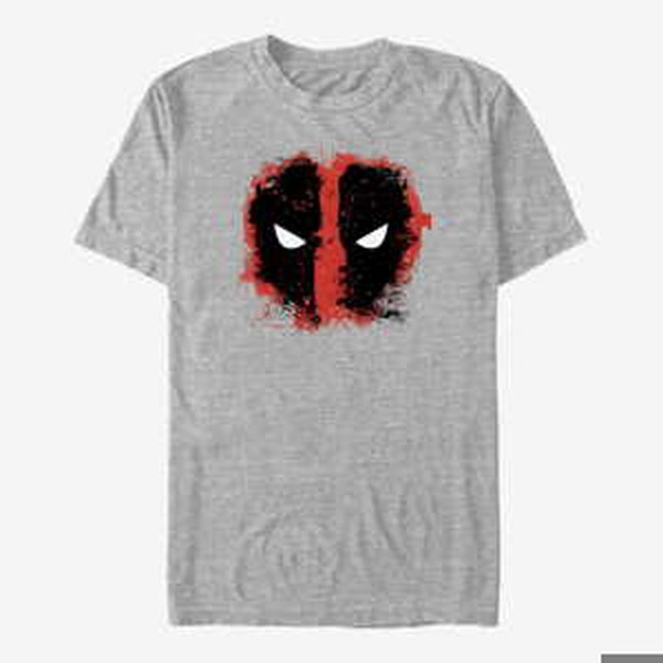 Queens Marvel Deadpool - Dead Eyes Unisex T-Shirt Heather Grey