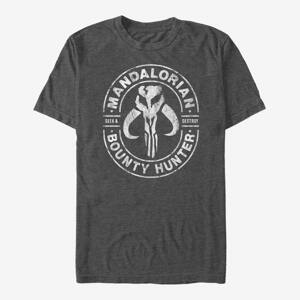 Queens Star Wars: The Mandalorian - Gun for Hire Unisex T-Shirt Dark Heather Grey