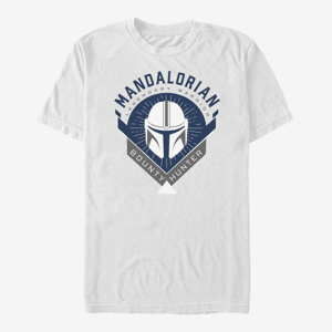 Queens Star Wars: The Mandalorian - Mandalorian Crest Unisex T-Shirt White