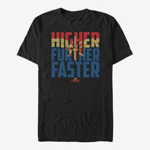 Queens Captain Marvel: Movie - Higher Faster Fill Unisex T-Shirt Black