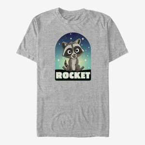 Queens Marvel Guardians of the Galaxy Vol. 3 - Cartoon Rocket Tombstone Unisex T-Shirt Heather Grey