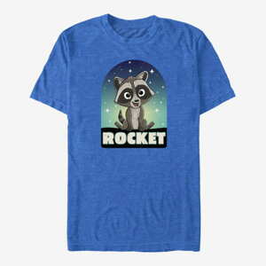 Queens Marvel Guardians of the Galaxy Vol. 3 - Cartoon Rocket Tombstone Unisex T-Shirt Retro Heather Royal