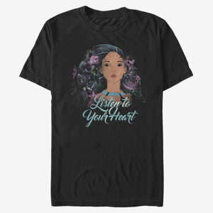 Queens Disney Pocahontas - Flower Pocahontas Unisex T-Shirt Black