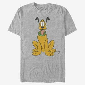 Queens Disney Classic Mickey - Traditional Pluto Unisex T-Shirt Heather Grey