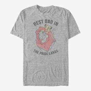 Queens Disney The Lion King - Pride Lands Dad Unisex T-Shirt Heather Grey