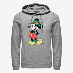 Queens Disney Classic Mickey - Lederhosen Basics Unisex Hoodie Heather Grey